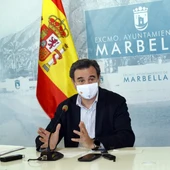 Félix Romero, portavoz del Gobierno municipal, en rueda de prensa. Félix Romero, portavoz del Gobierno municipal, en rueda de prensa.