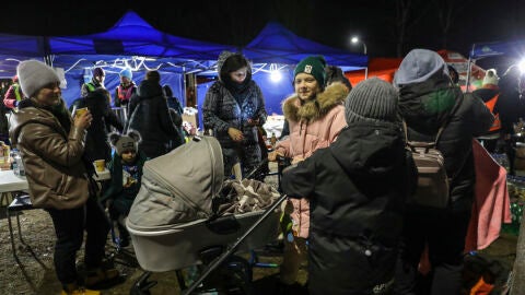 Refugiados ucranianos en Polonia/ EFE