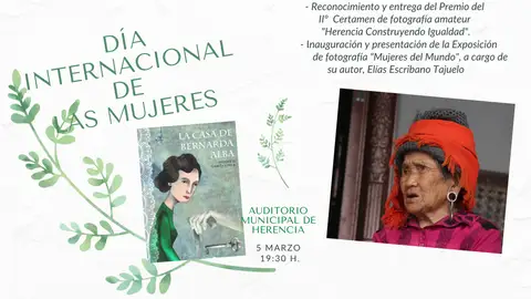 Herencia publica la programación de actos con motivo del Día de la Mujer Herencia publica la programación de actos con motivo del Día de la Mujer
