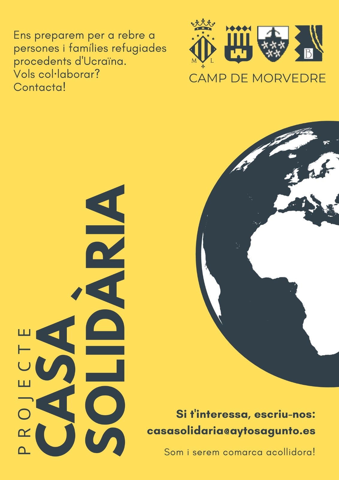 Los municipios del Camp de Morvedre se unen para acoger a refugiados Ucranianos bajo el lema Casa Solidaria Los municipios del Camp de Morvedre se unen para acoger a refugiados Ucranianos bajo el lema Casa Solidaria