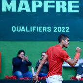 Alcaraz en su debut con España en la Copa Davis