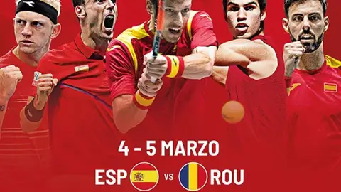 Cartel para anunciar los abonos para la Copa Davis. Cartel para anunciar los abonos para la Copa Davis.