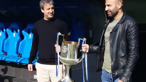 Fran y Manuel Pablo En el veinte aniversario del centenariazo que ganó el Dépor en el Bernabéu