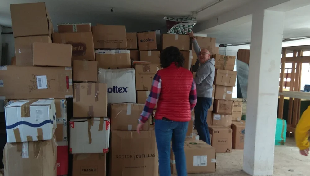Las cajas apiladas Las cajas apiladas