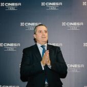Ramón Biarnés, director general de Cinesa, durante la presentación de un evento de la compañía