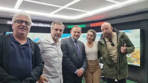 Leo Harlem, Carlos Alsina, José Luis Ábalos, Leonor Lavado y Goyo Jiménez Leo Harlem, Carlos Alsina, José Luis Ábalos, Leonor Lavado y Goyo Jiménez