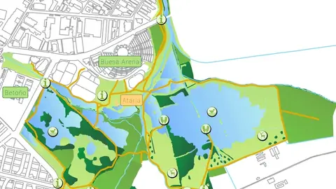 Mapa Salburua en Vitoria Mapa Salburua en Vitoria