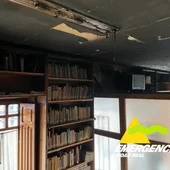 Incendio biblioteca Viso del Marqués Incendio biblioteca Viso del Marqués
