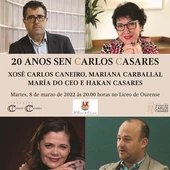 Velada literaria ao redor de Carlos Casares Velada literaria ao redor de Carlos Casares