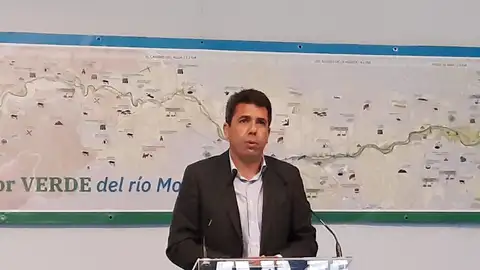 Carlos Mazón en la presentación del convenio Carlos Mazón en la presentación del convenio