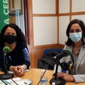 Flora Bellón y Mercedes Moreno