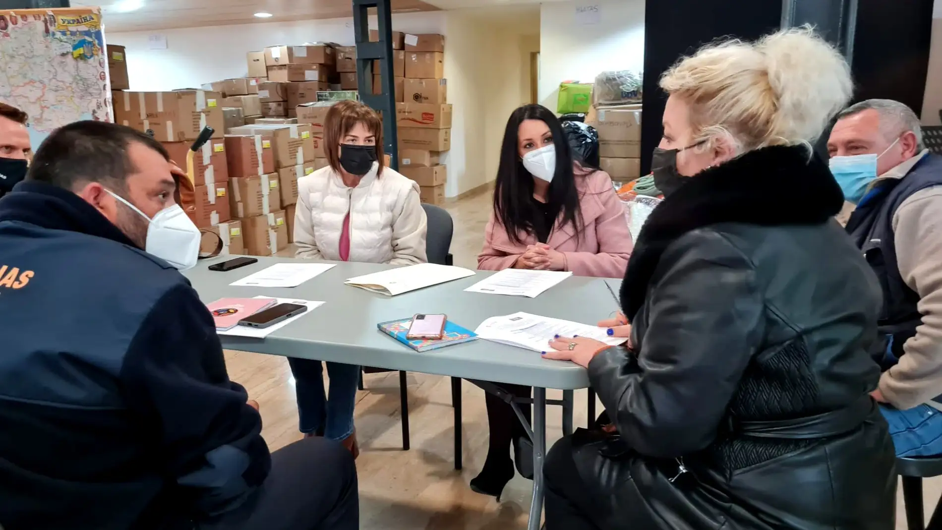 Coordinación para el traslado de productos donados al centro logístico de Alicante