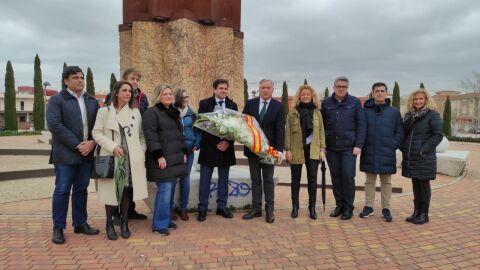 Representantes del PP en el Parque de Atocha