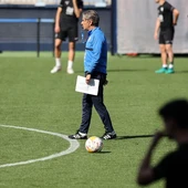 El Málaga en entreno El Málaga en entreno
