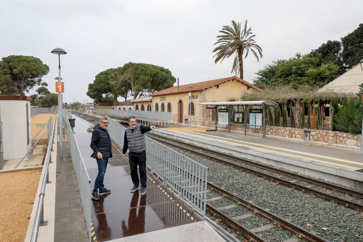 Concluidas las obras del apeadero del TRAM en L'Alfàs del Pi Concluidas las obras del apeadero del TRAM en L'Alfàs del Pi