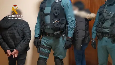 Algunos de los detenidos por la Guardia Civil Algunos de los detenidos por la Guardia Civil