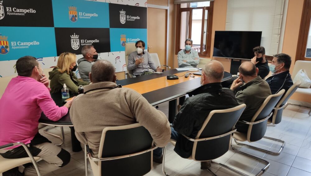 Un momento de la reunión 