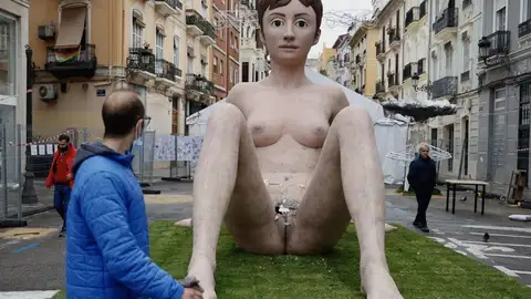 Imagen de la figura atacada fallas 2022