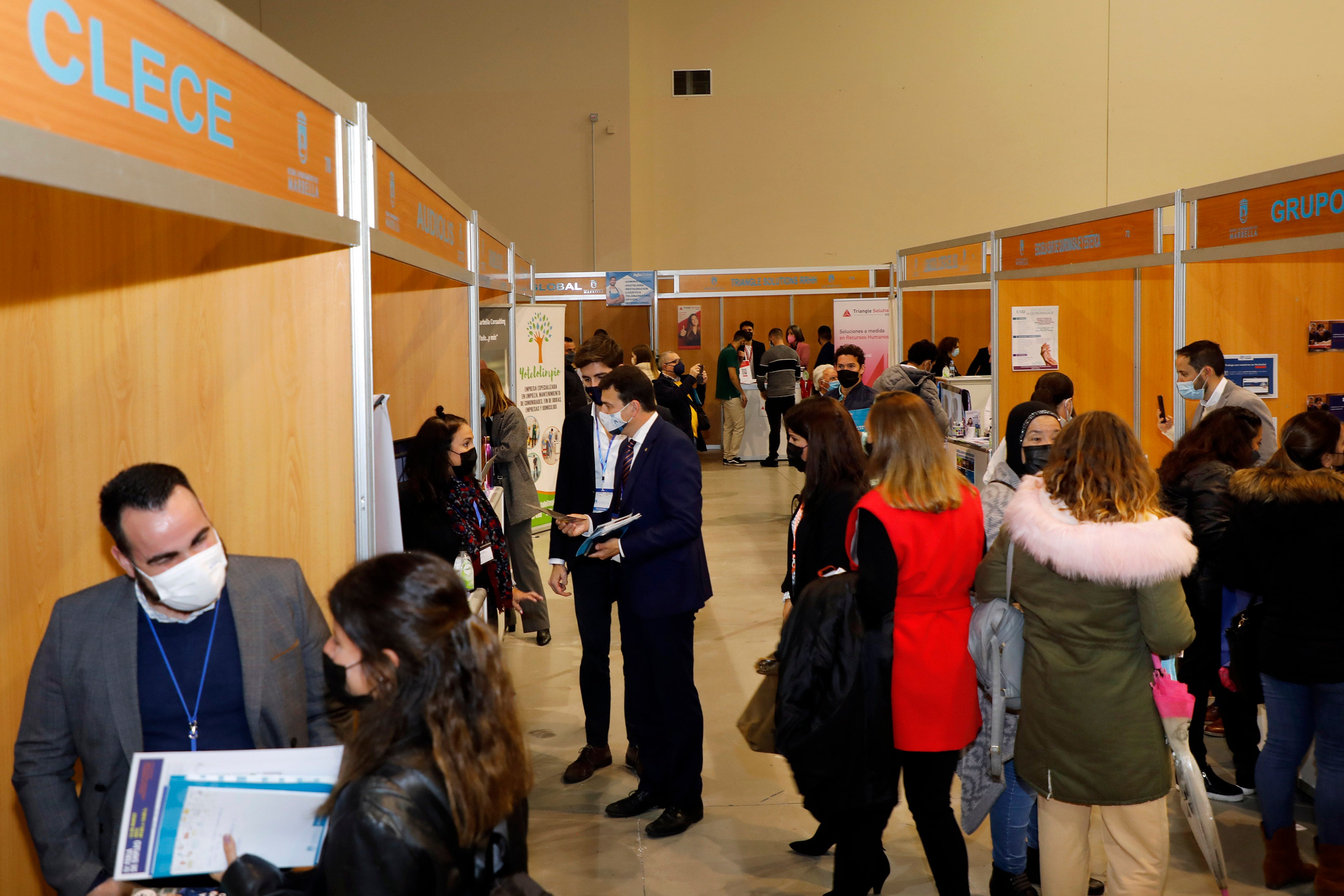 Unas 5.000 personas asisten a la IV Feria de Empleo de Marbella Unas 5.000 personas asisten a la IV Feria de Empleo de Marbella