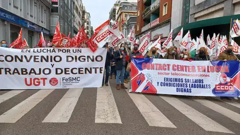 Protestas de los trabajadores de Contact Center Protestas de los trabajadores de Contact Center