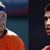 Montaje de Rafa Nadal y Carlos Alcaraz