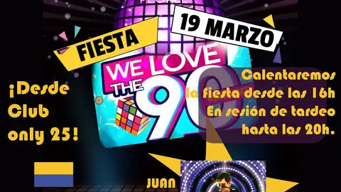 Fiesta de los 90 Zahora Magestic Fiesta de los 90 Zahora Magestic