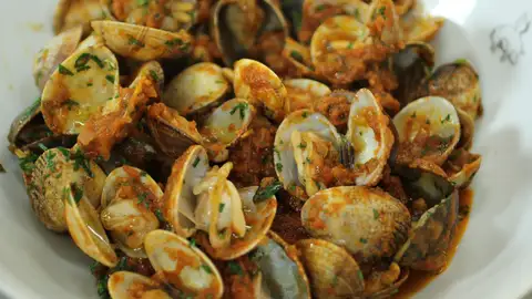 Receta de almejas en salsa Receta de almejas en salsa