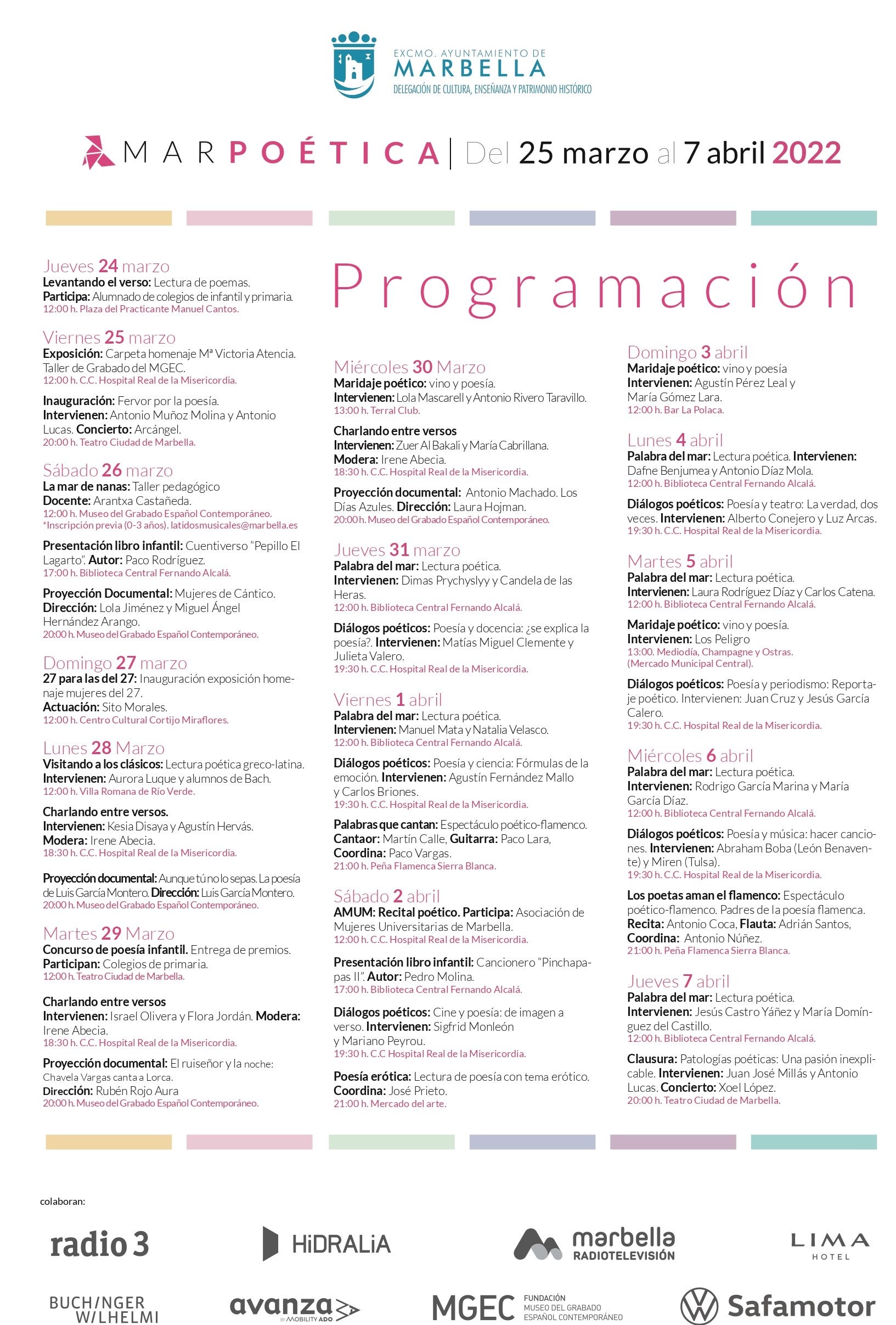 Marpoética recupera su tiempo y amplía sus espacios Marpoética recupera su tiempo y amplía sus espacios