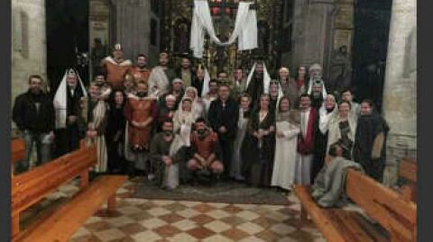 Actores voluntarios de "Testigos de la Pasi&oacute;n"