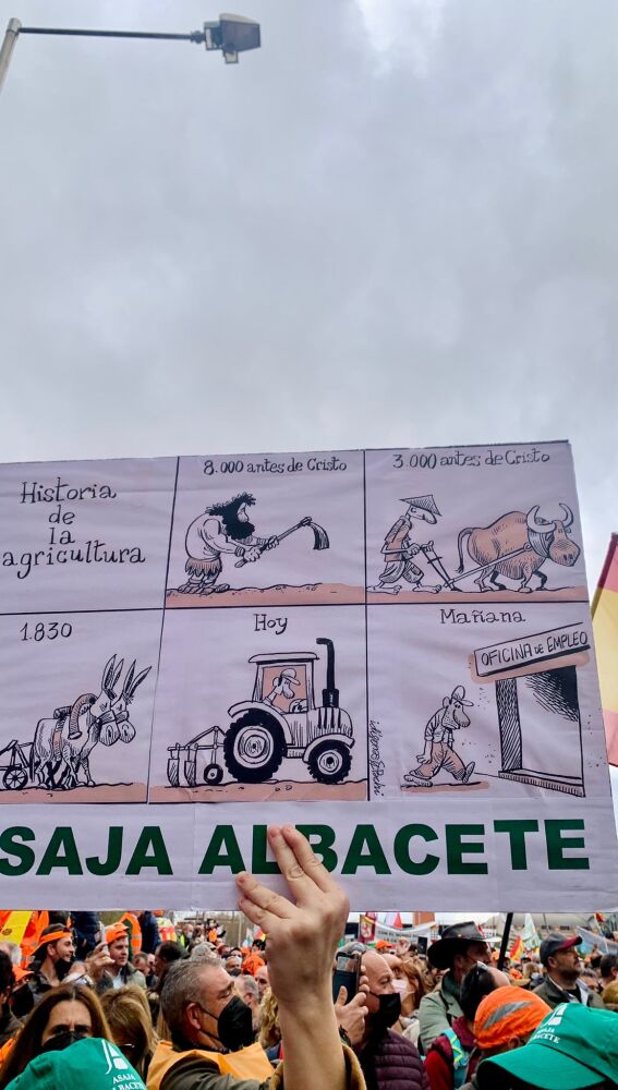 Imagen de la protesta en Madrid
