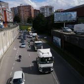 Manifestación camioneros Vigo