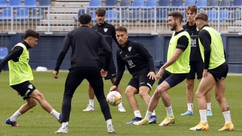 Entrenamiento del M&aacute;laga CF