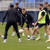 Entrenamiento del Málaga CF