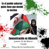 Concentración en contra de la última posición del Gobierno respecto al Sáhara occidental 