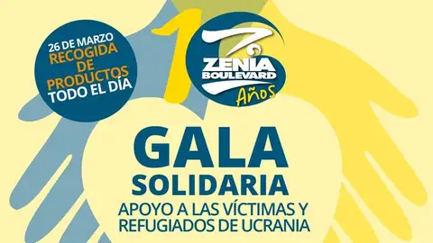 Gala solidaria en Zenia Boulevard para recaudar alimentos con destino a las victimas de Ucrania zenia boulevard gala