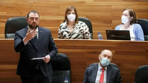 Adrián Barbón, Presidente del Principado, en el pleno de la JGPA Adrián Barbón, Presidente del Principado, en el pleno de la JGPA