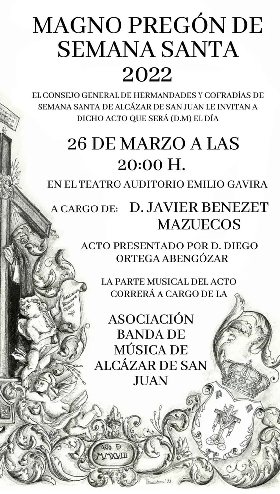 Magno Pregón Semana Santa Alcázar 2022 Magno Pregón Semana Santa Alcázar 2022