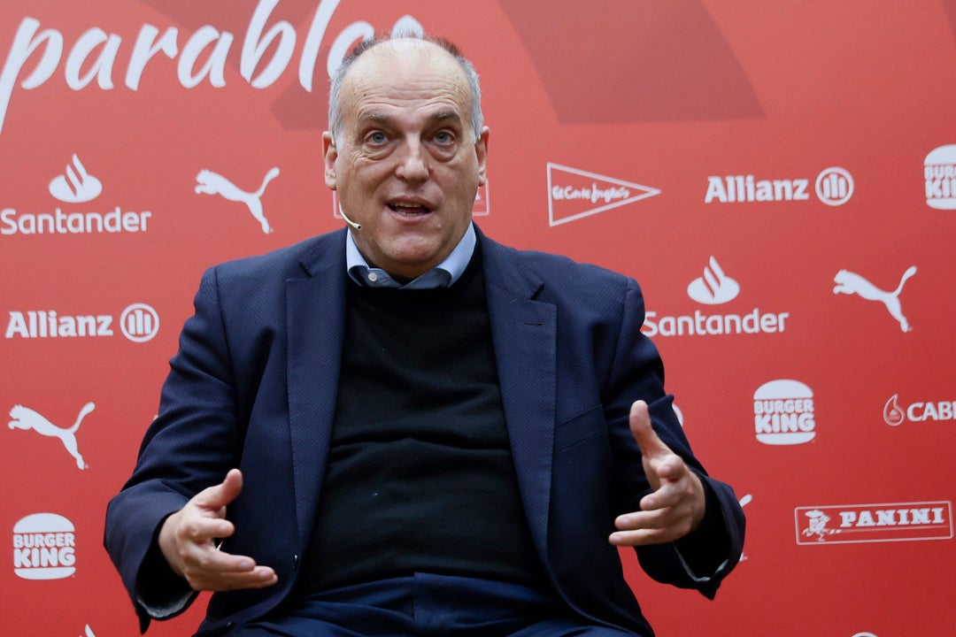 Tebas: "Están trabajando en un nuevo proyecto" Tebas: "Están trabajando en un nuevo proyecto"