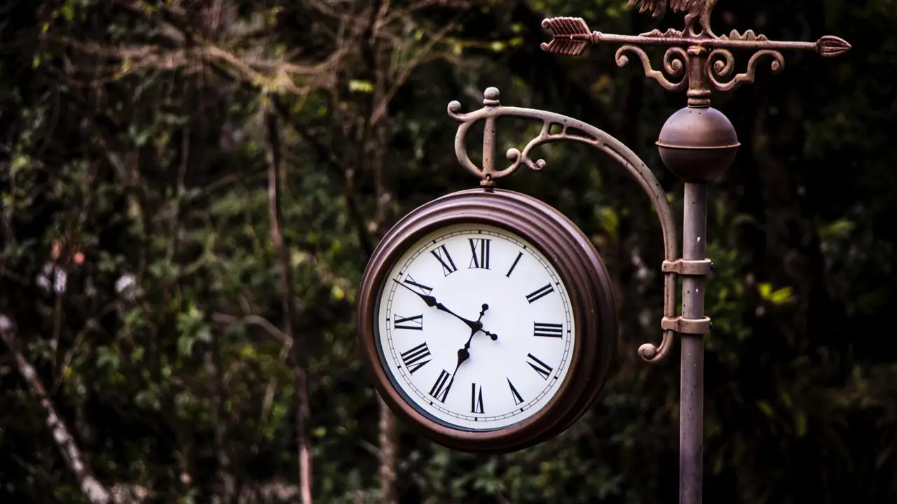 Imagen de archivo de un reloj