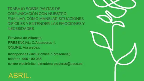 Talleres gratuitos de la AECC para aprender a cuidarnos y a vivir el duelo Talleres gratuitos de la AECC para aprender a cuidarnos y a vivir el duelo