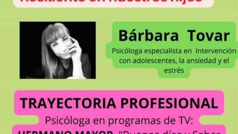 B&aacute;rbara Tovar en la Escuela de Padres del I.E.S. Francisco de Quevedo