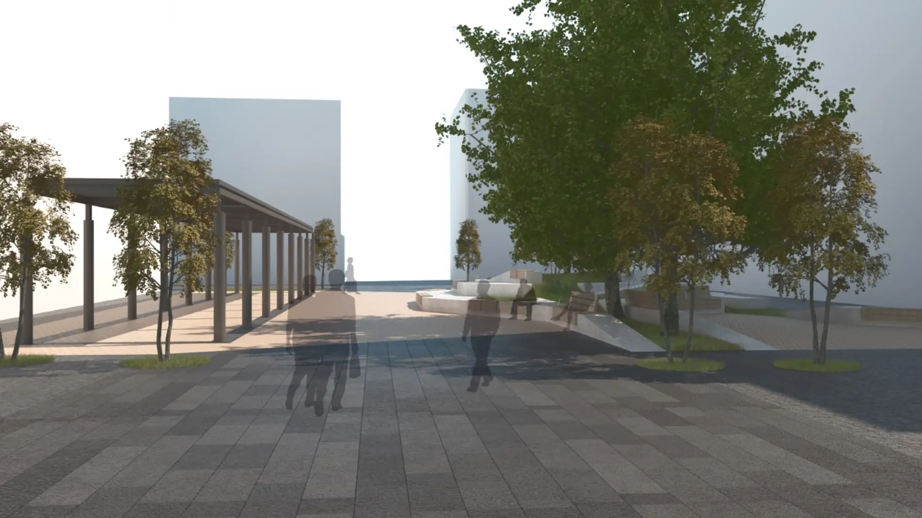 Recreación de la nueva imagen de la Plaza Nueva de Alicante 