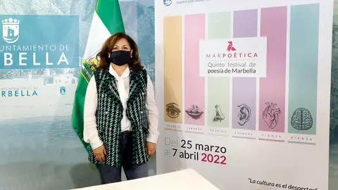 La directora general de Cultura, Carmen Díaz, en la presentación de Marpoética La directora general de Cultura, Carmen Díaz, en la presentación de Marpoética