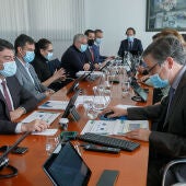 Un momento del Consejo de Administración de Aguas de Alicante