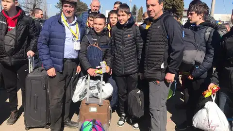 Santiago Tejedor en su viaje solidario a Ucrania Viaje a Ucrania