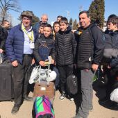 Santiago Tejedor en su viaje solidario a Ucrania