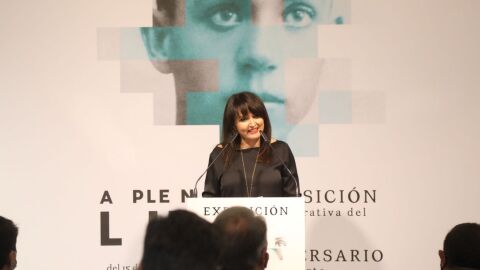 Julia Parra en la presentación de la exposición &#39;A Plena Luz&#39;