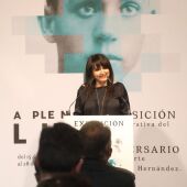 Julia Parra en la presentación de la exposición 'A Plena Luz'