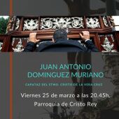 Juan Antonio Domínguez Muriano ofrecerá mañana el Pregón del Costalero en Cristo Rey 