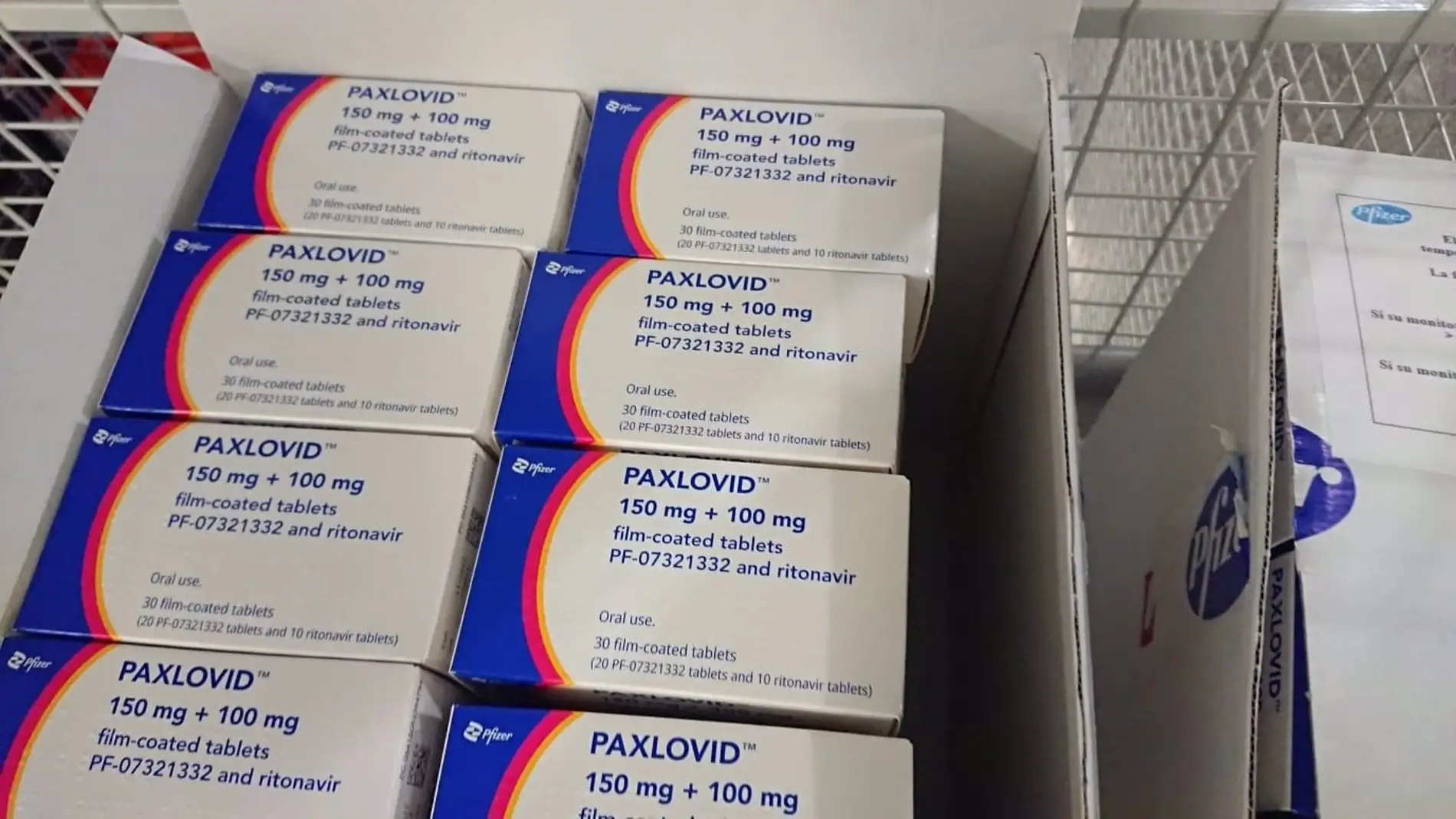Cajas de Paxlovid